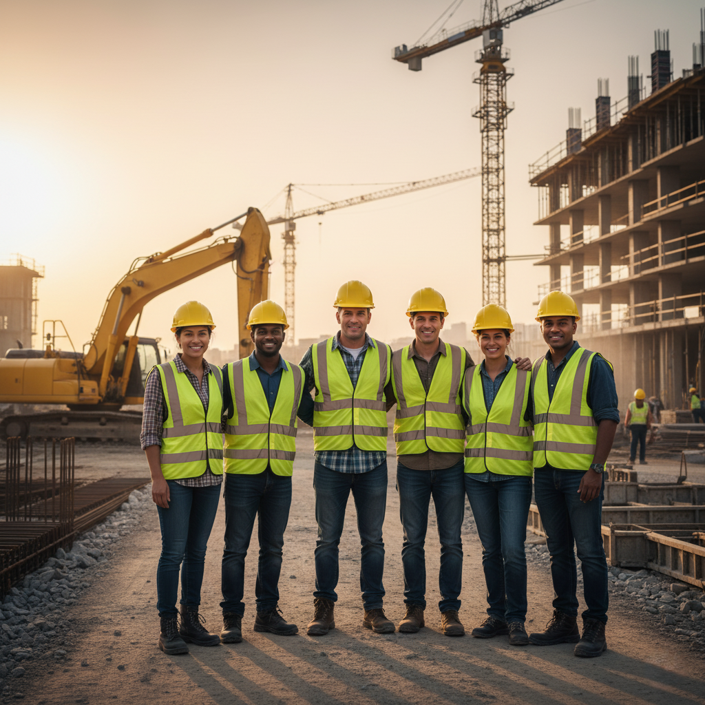 construction site team